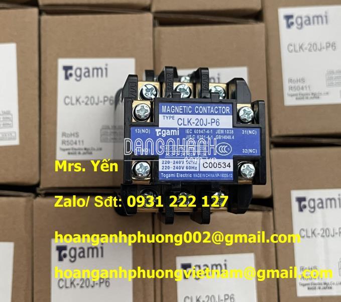 CLK-20J-P6 Contactor Togami chính hãng giá rẻ toàn quốc