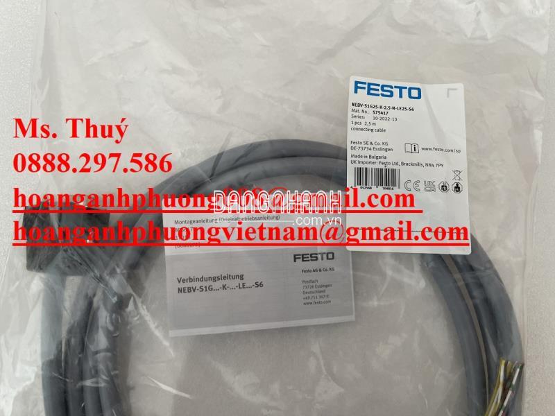 Hàng có sẵn | Cáp kết nối Festo Nebv-S1G25-K-2.5-N-Le25-S6