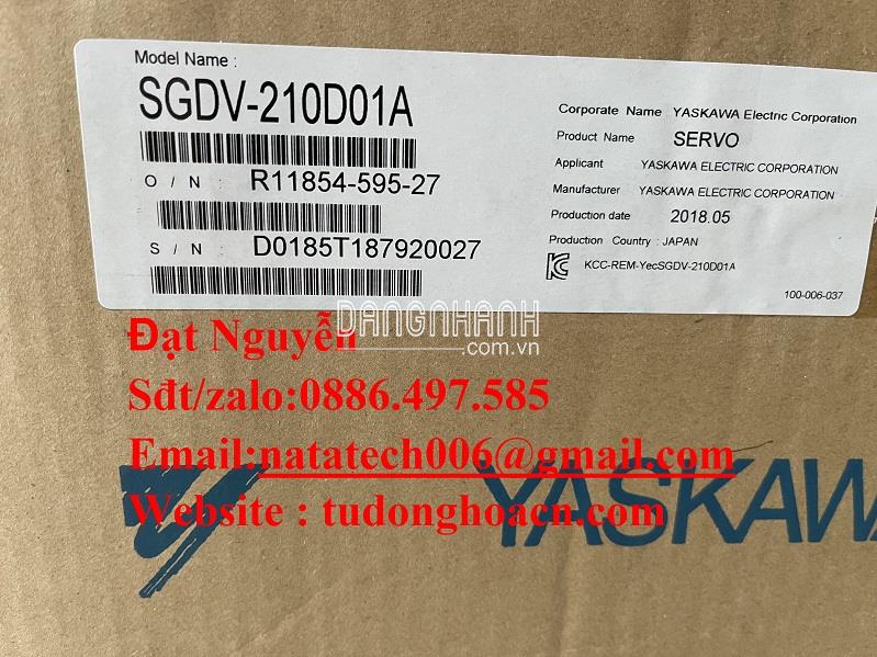 Servo SGDV-210D01A driver chính hãng mới bảo hành 12 tháng | Công ty natatech 