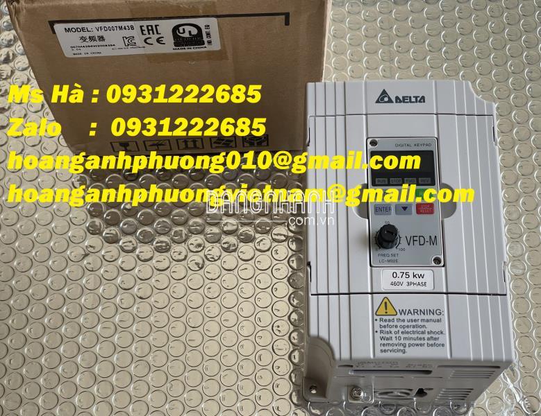 Delta VFD007M43B biến tần 0.75kW hàng nhập khẩu 