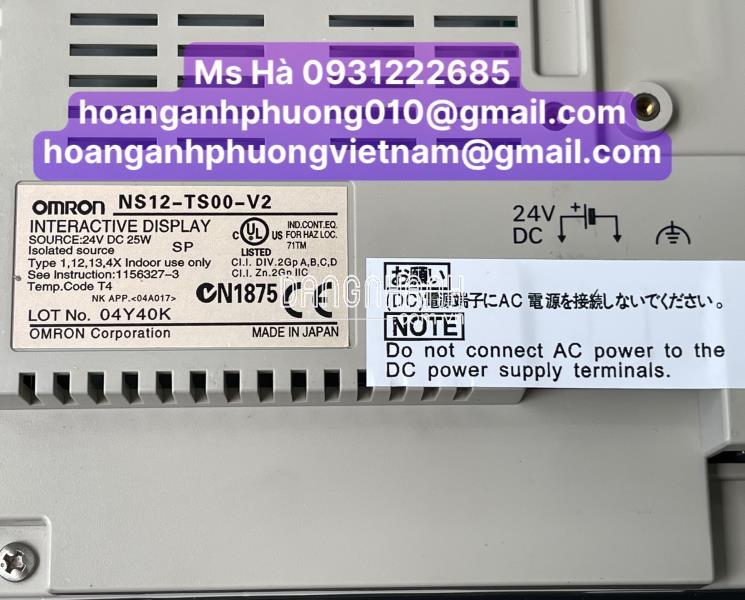 Màn hình NS12-TS00-V2 HMI Omron - hàng nhập giá tốt 