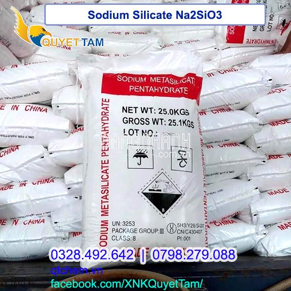 Sodium Silicate Bột (Na2SiO3.5H2O - Sodium Metasilicate Pentahydrate) 