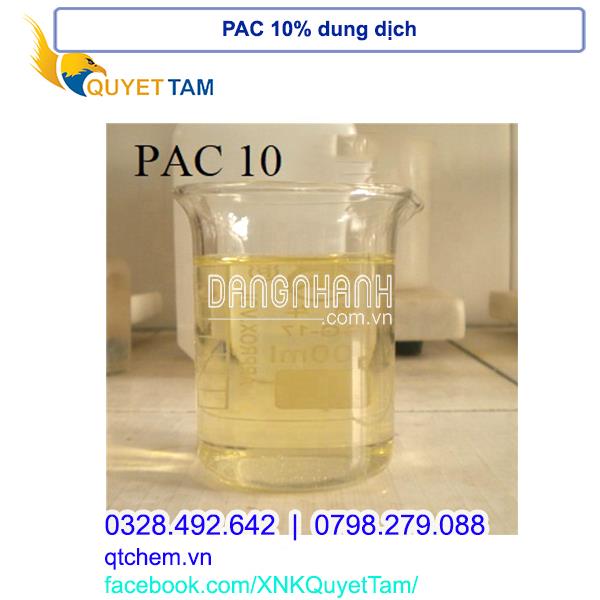 PAC 10% dung dịch - Poly Aluminium Chloride| Quy cách: Bồn - Tank