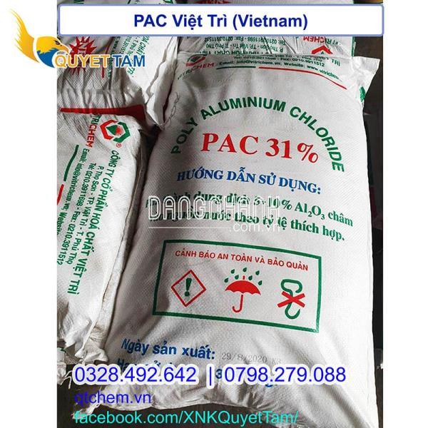 PAC 31 Việt Trì (Poly Aluminium Chloride), bao 25kg