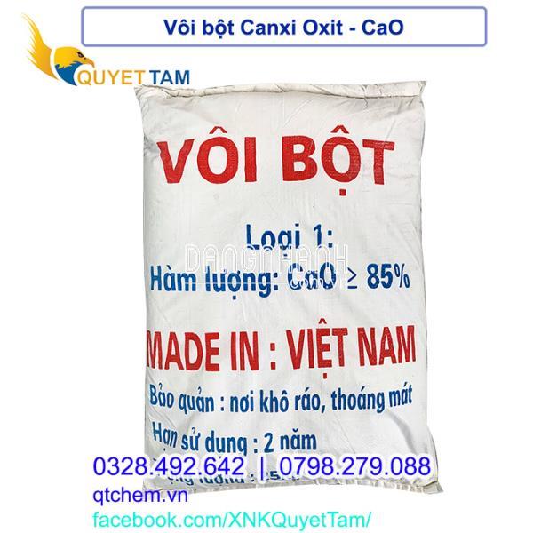 Vôi bột CaO (Calcium Oxide) Min 85%, Min 90%