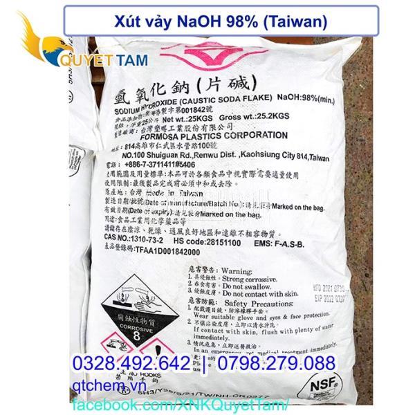 Xút vảy Đài Loan NaOH 98% - Caustic Soda Flake