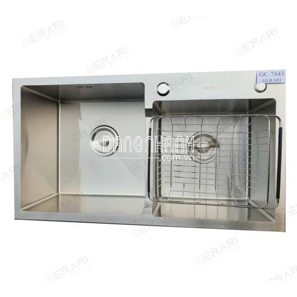 Chậu Rửa 2 Hố Thiết Kế Kiểu Lệch Hiện Đại Chất Liệu Inox 304 Cao Cấp