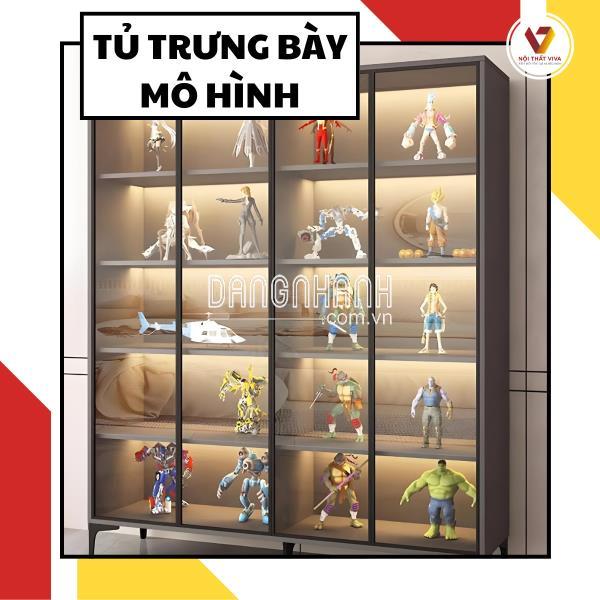 Tủ Trưng Bày Mô Hình Gỗ Công Nghiệp Chất Lượng Hiện Đại