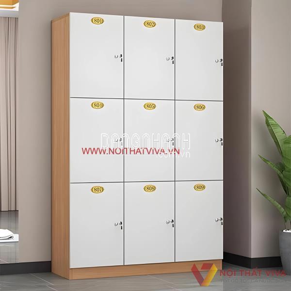 Tủ Đồ Cá Nhân Cho Nhân Viên Văn Phòng Gỗ MDF Cao Cấp