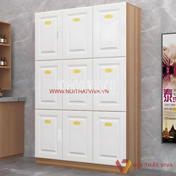  Tủ Locker 6 Ngăn Đựng Tài Liệu Danh Cho Nhân Viên Gỗ Công Nghiệp