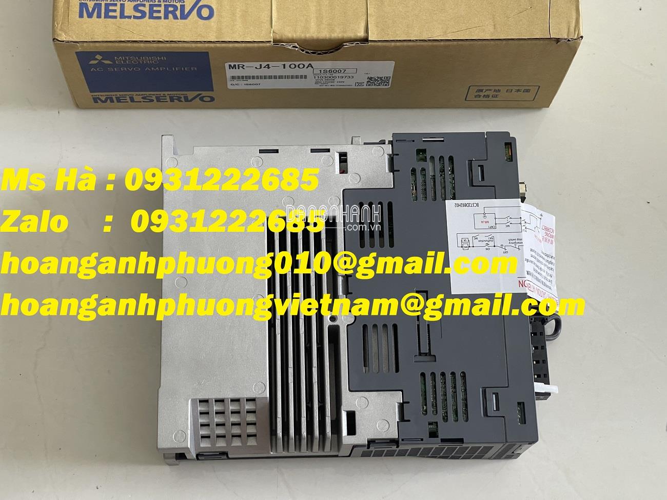 Cần bán dòng servo 100W Mitsubishi nhập khẩu MR-J4-100A 