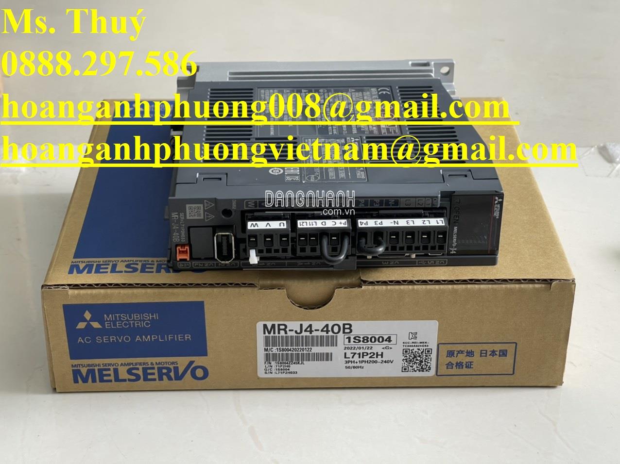 Mitsubishi - Servo Driver MR-J4-40B - New - Japan