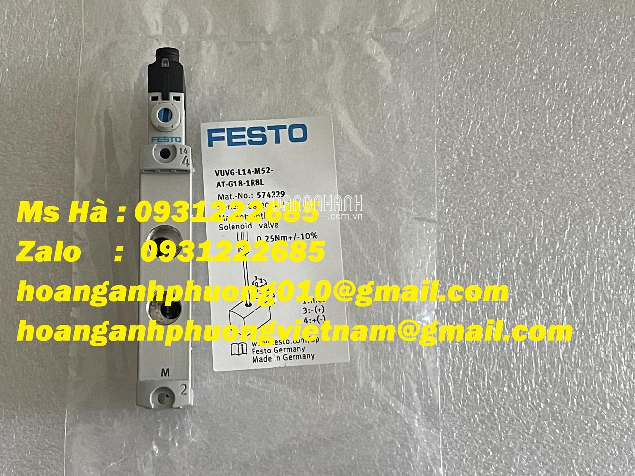 VUVG-L14-M52-AT-G18-1R8L | Van điện từ Festo | thiết bị nhập 