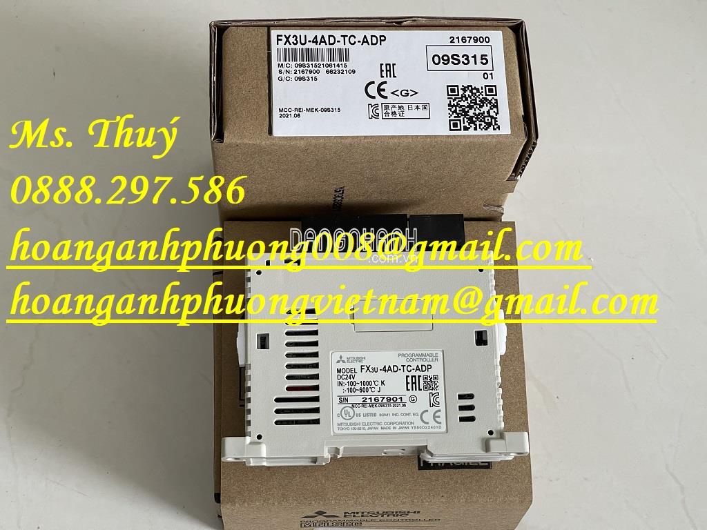 Thiết bị Module chính hãng - FX3U-4AD-TC-ADP Mitsubishi - Japan