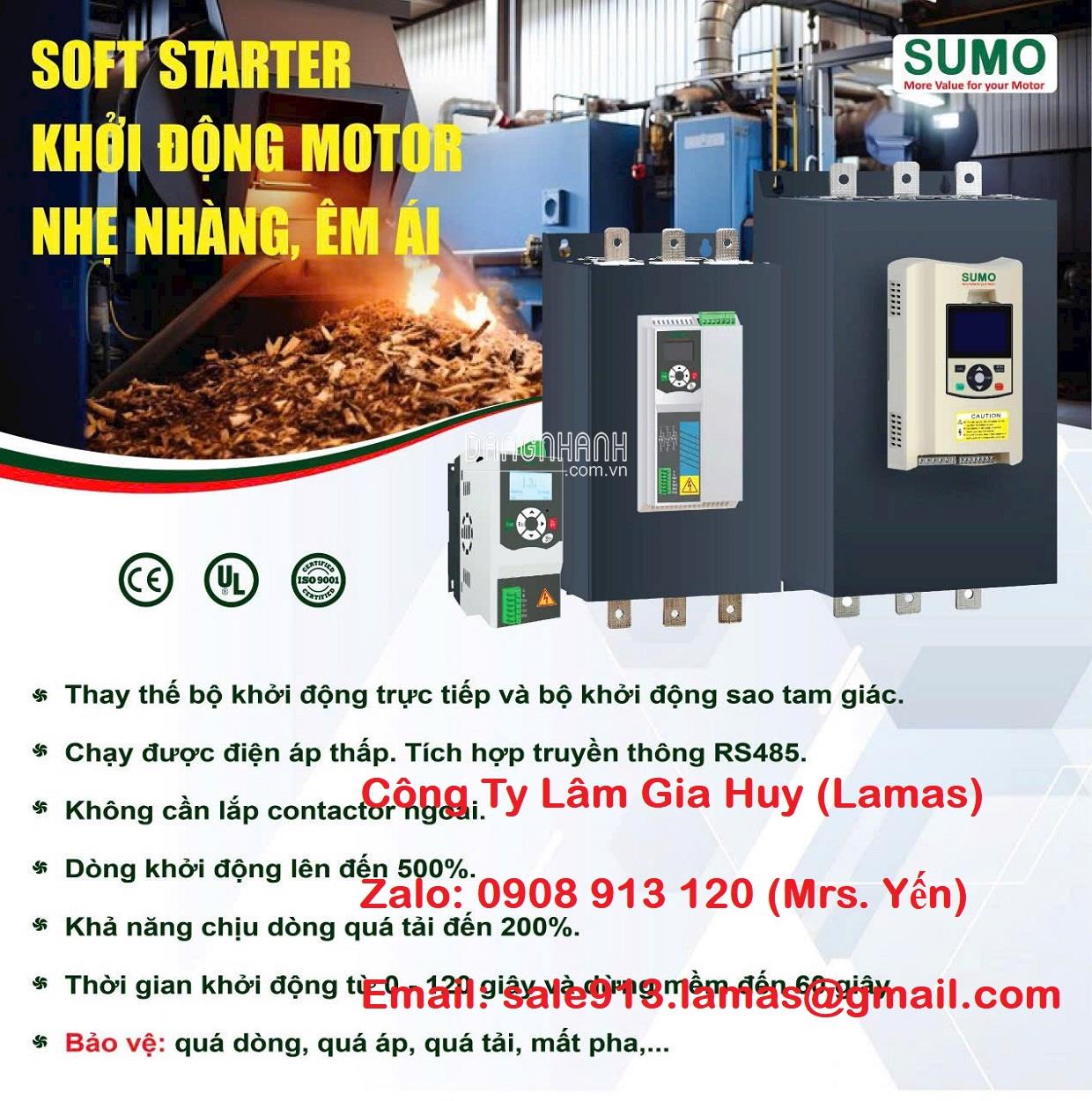 Khởi động mềm SUMO công suất từ 5.5kw giá tốt, bảo hành 24 tháng