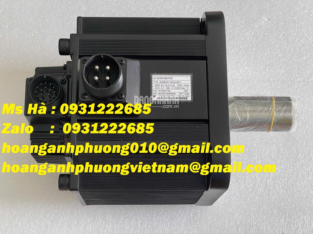 Bộ Yaskawa SGMGH-30ACA61 nhập trực tiếp - servo motor 