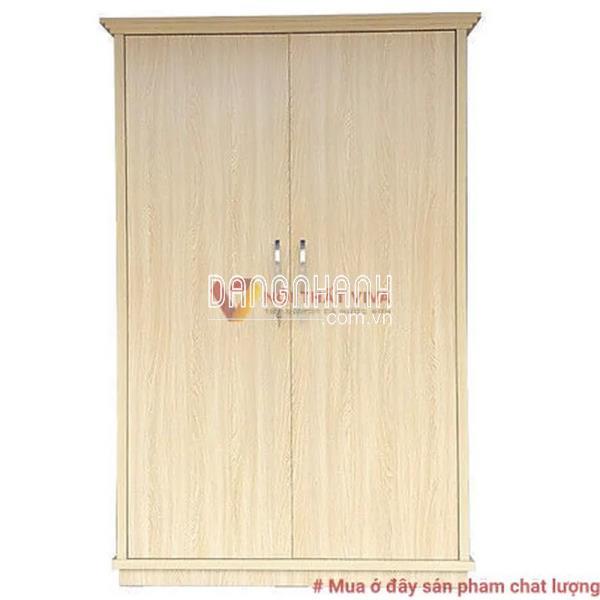 Tủ Quần Áo 2 Cánh MDF Phủ Melamine Màu Vân Lim