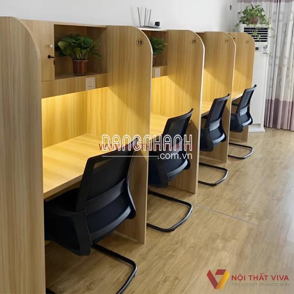 Bàn Làm Việc Văn Phòng Hiện Đại Gỗ Công Nghiệp MDF Phủ Melamine