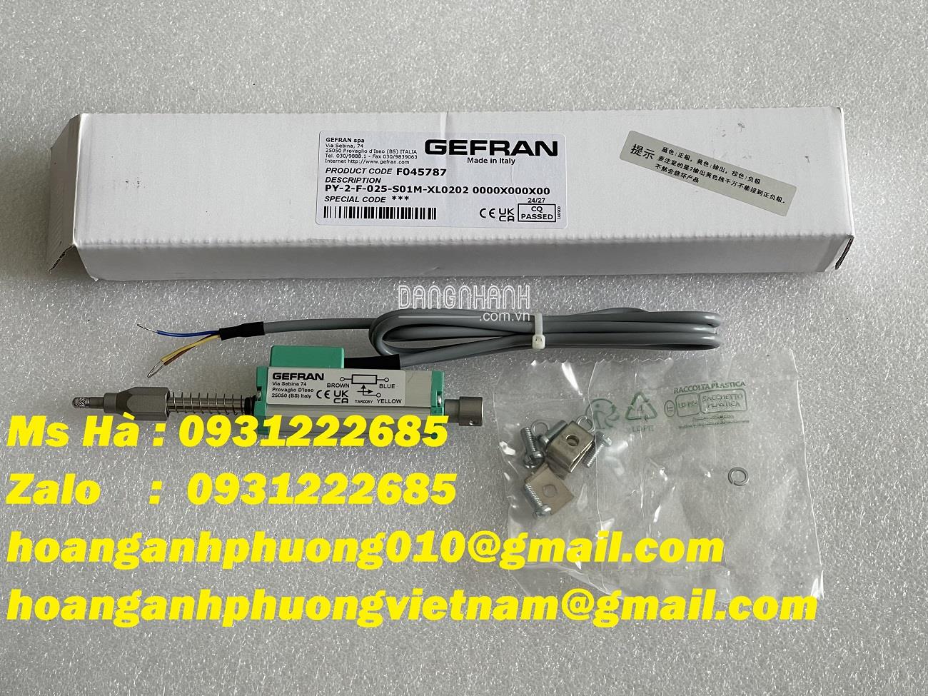 Cảm biến PY sêri PY-2-F-025-S01M-XL0202 Gefran - sensor vị trí 