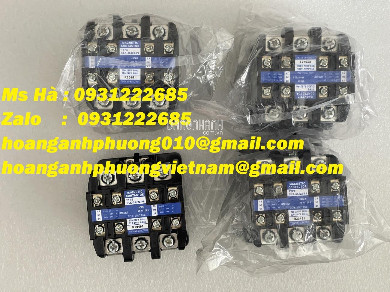 Togami CLK-35J22-P6 | Bộ contactor nhập | giao hàng toàn quốc 