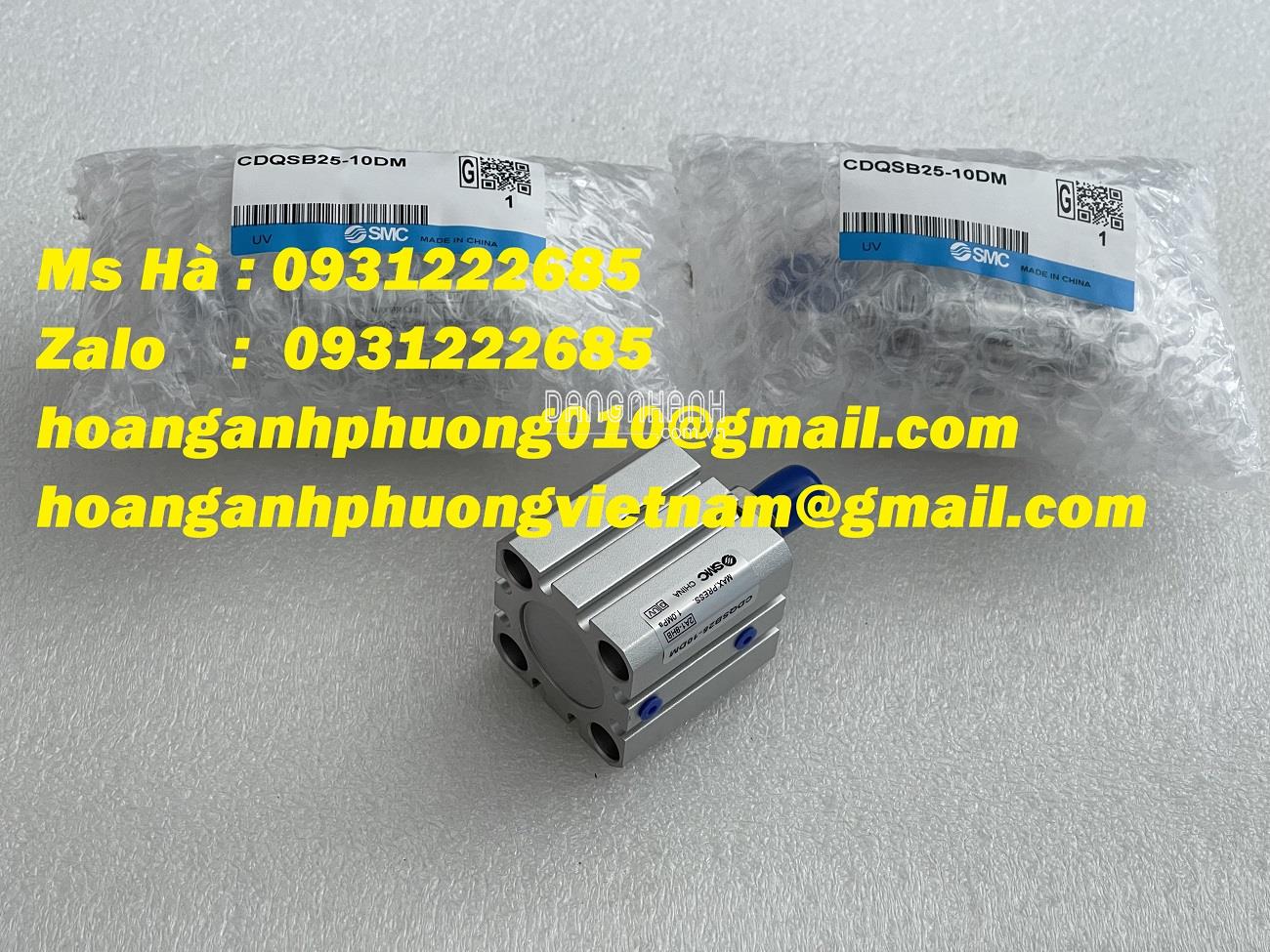 Xi lanh CDQSB25-10DM SMC - nhà phân phối giá tốt 