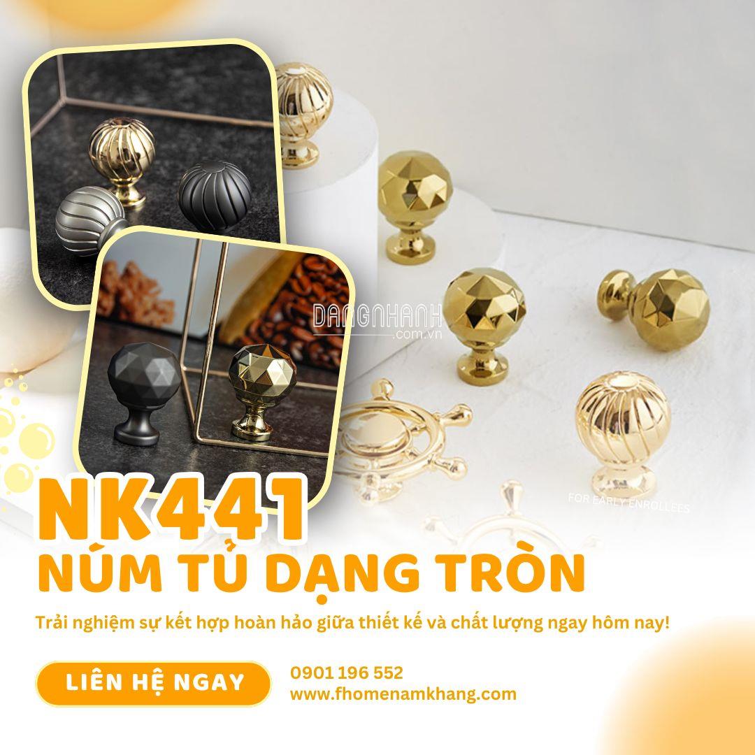 Núm tủ cao cấp thiết kế dạng tròn hiện đại và nhỏ gọn NK441 | Zalo 0901 196 552