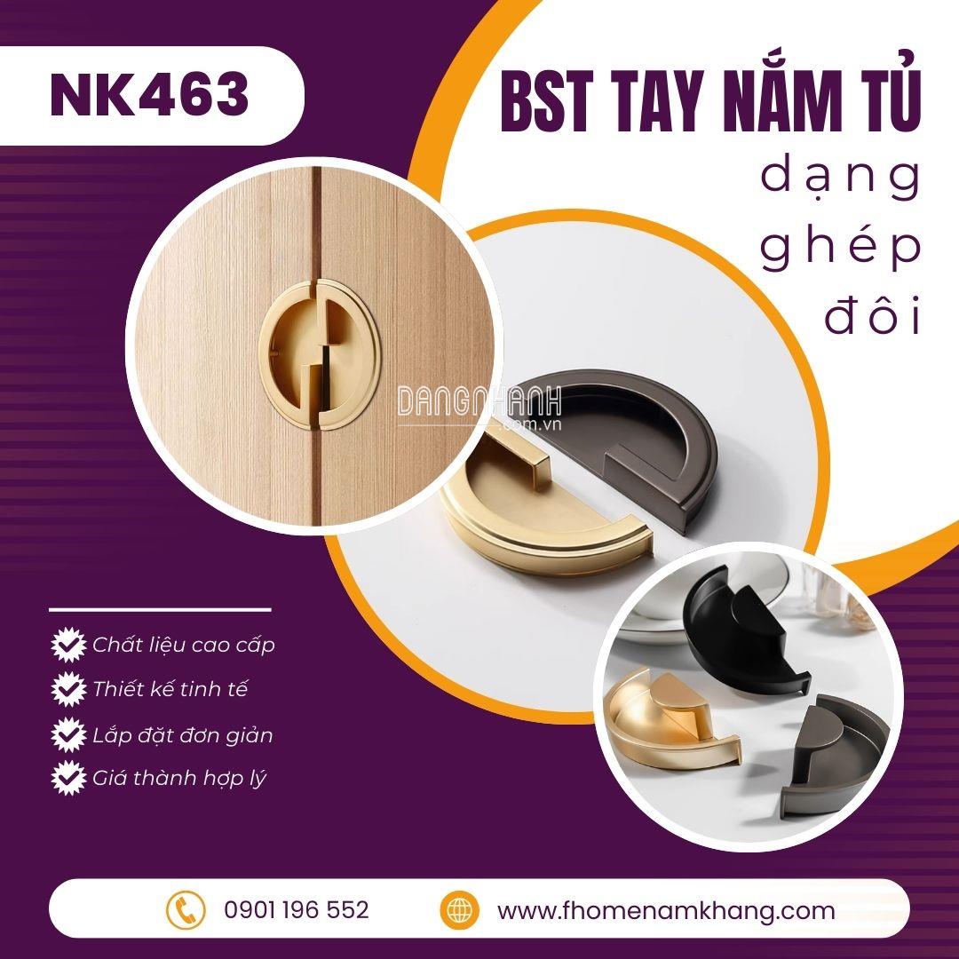 BST tay nắm tủ cao cấp dạng ghép đôi NK463 | Zalo 0901 196 552