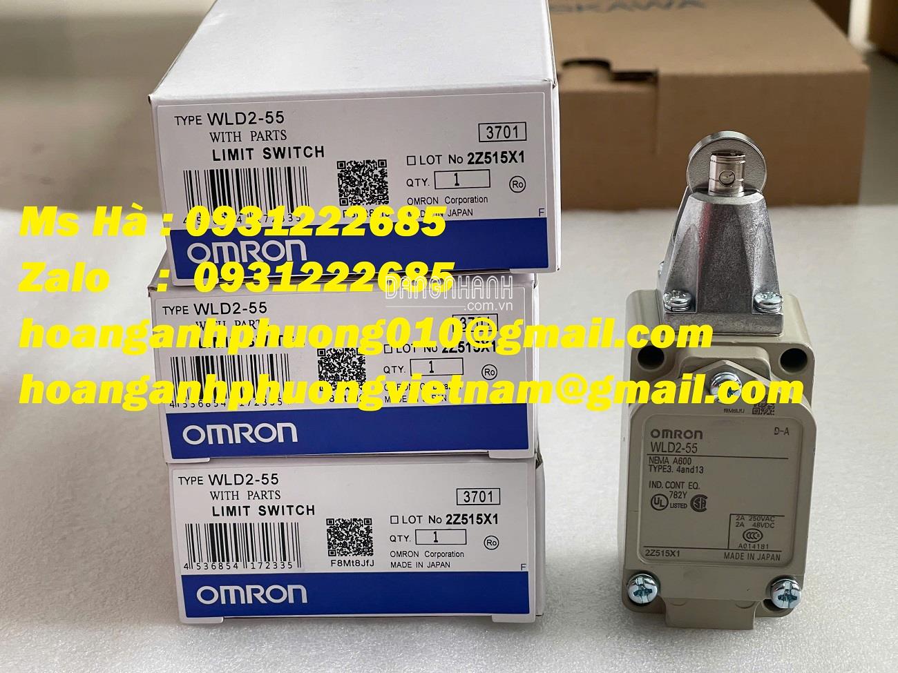 WLD2-55 Omron - công tắc hành trình chính hãng - bh 12 tháng 