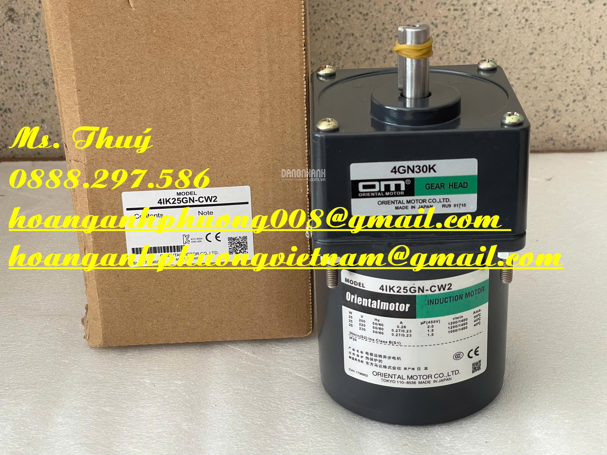 Oriental Motor 4IK25GN-CW2 + 4GN30K - Giá tốt nhất