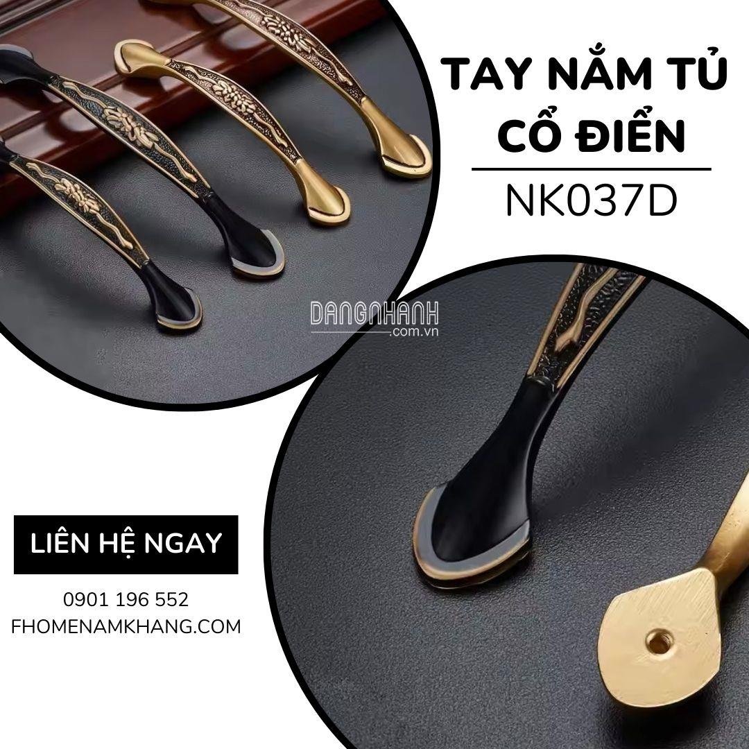 Tay nắm tủ hoa văn cổ điển NK037D | Zalo 0901 196 552