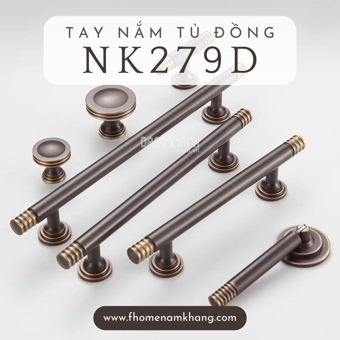 Tay nắm cửa tủ đồng cao cấp NK279D | Zalo 0901 196 552