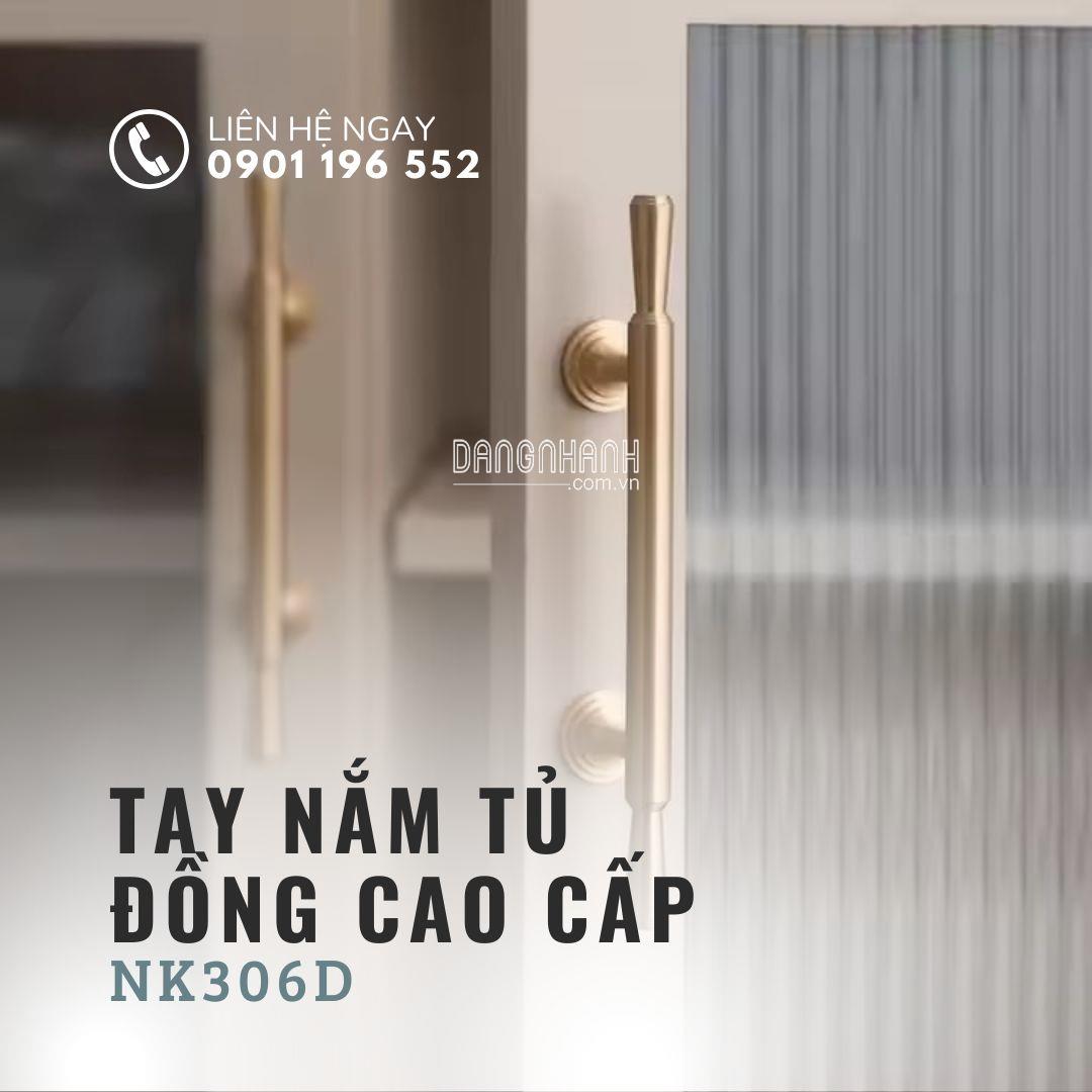 Tay nắm tủ đồng cổ điển NK306D | Zalo 0901 196 552