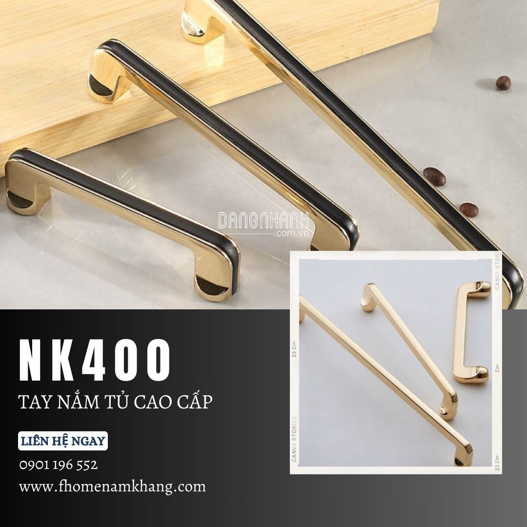 Tay nắm cửa tủ cao cấp dạng trơn NK400 | Zalo 0901 196 552