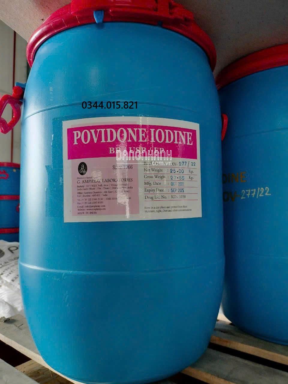 PV Iodine 12% diệt khuẩn phổ rộng, an toàn, sát trùng ao nuôi