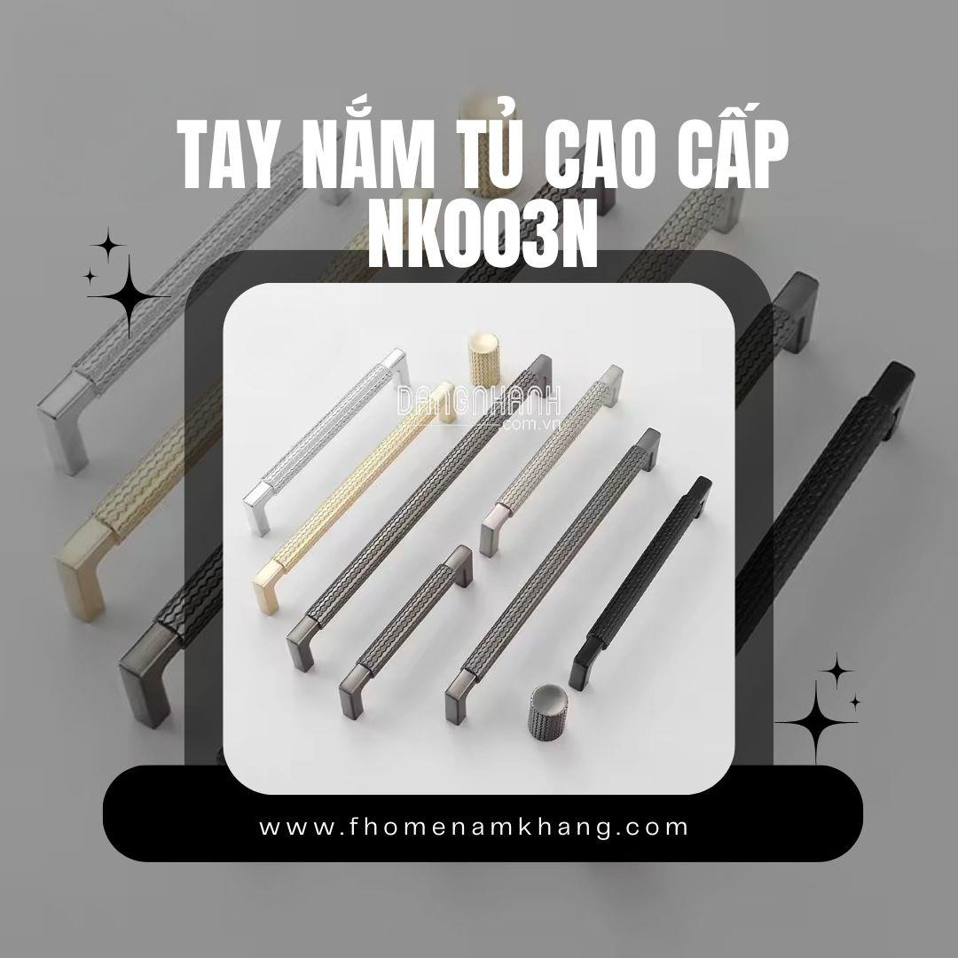 Tay nắm tủ cao cấp họa tiết lưới NK003N | Zalo 0901 196 552