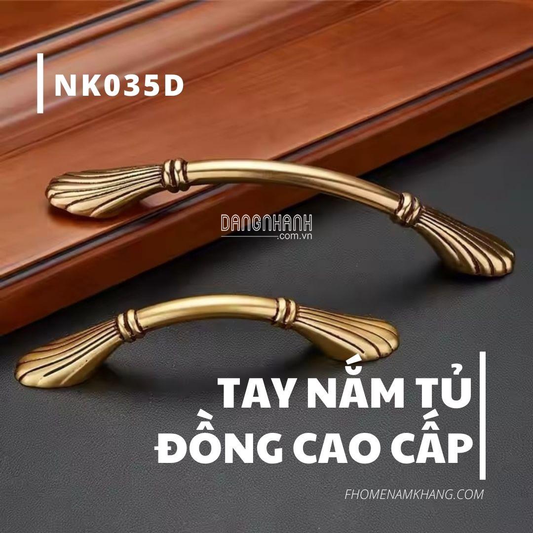 Tay nắm tủ đồng tân cổ điển NK035D | Zalo 0901 196 552