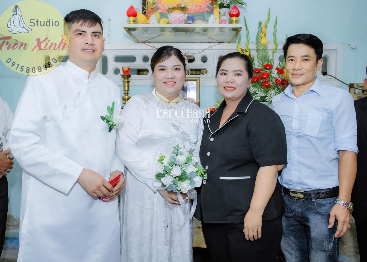 áo dài cưới bigsize cho dâu rể nhà Tròn Xinh
