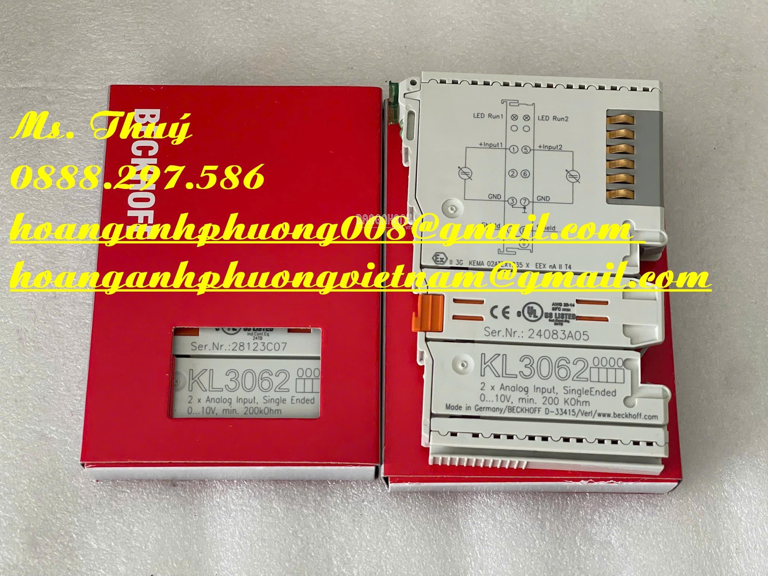 Chuyên hàng Beckhoff - Mô đun KL3062 mới 100% - Bình Dương
