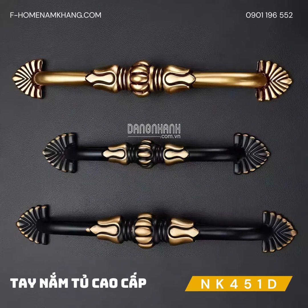 Tay nắm tủ cổ điển đồng cao cấp NK451D | Zalo 0901 196 552
