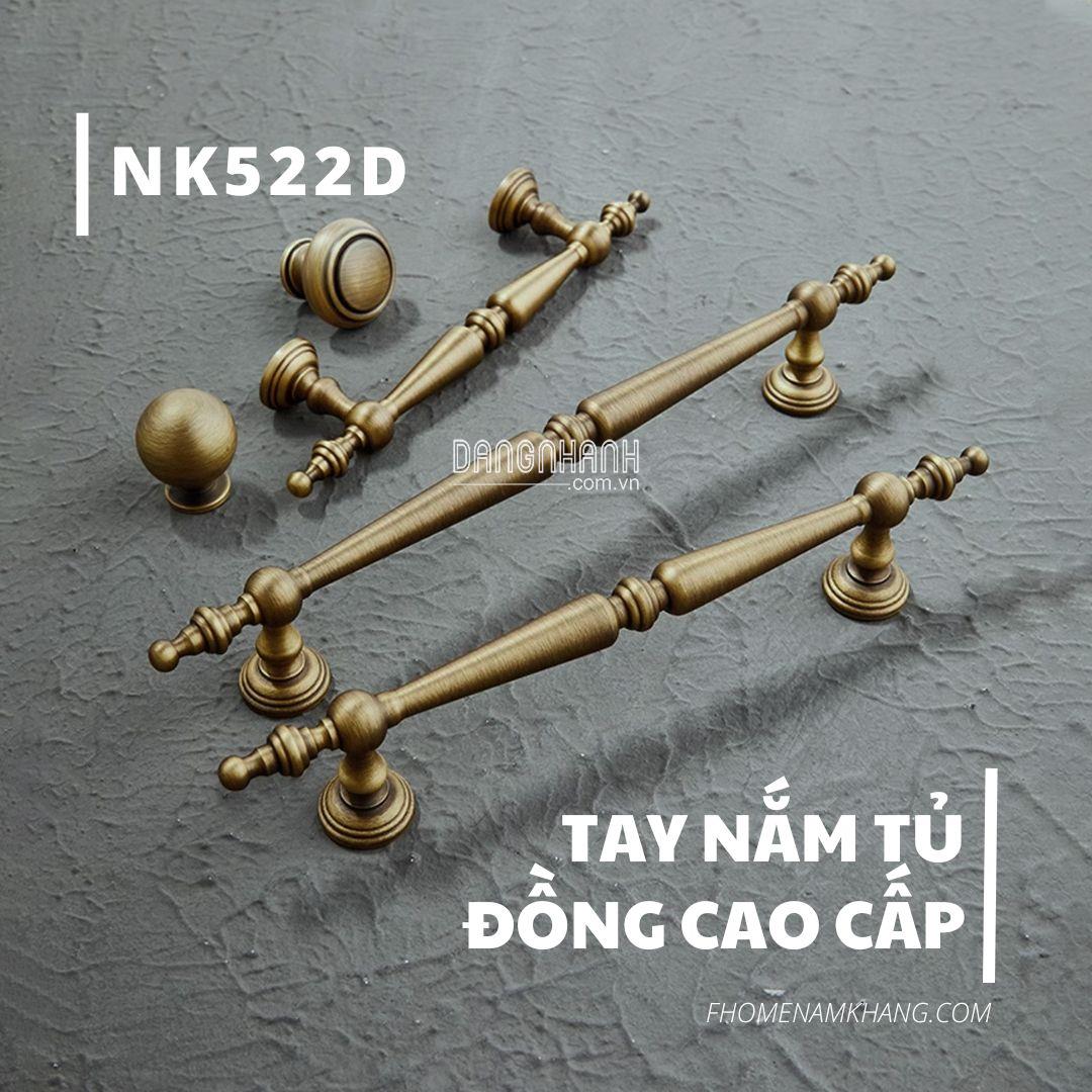 Tay nắm tủ cổ điển chất liệu đồng cao cấp NK522D | Zalo 0901 196 552