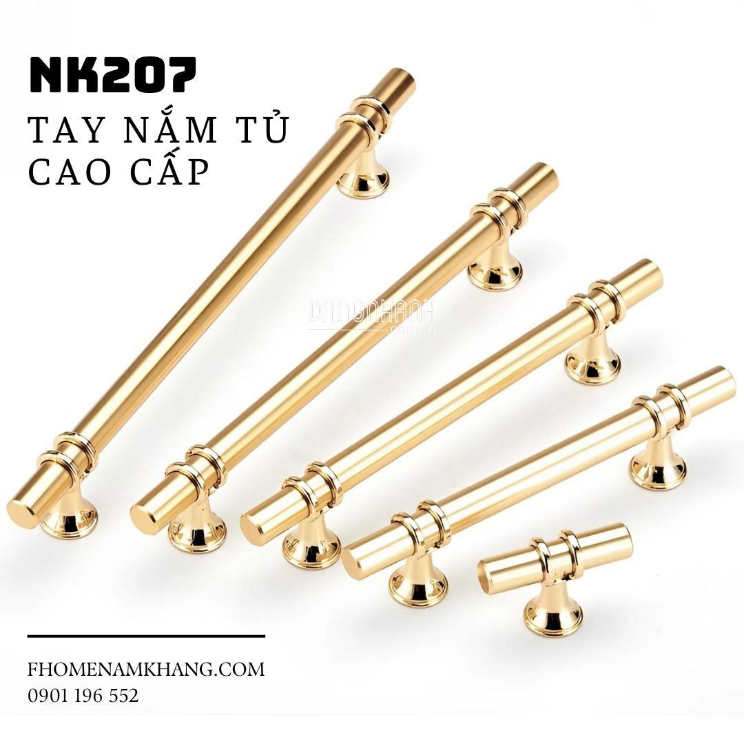 Tay nắm tủ dạng thanh tròn tân cổ điển NK207 | Zalo 0901 196 552