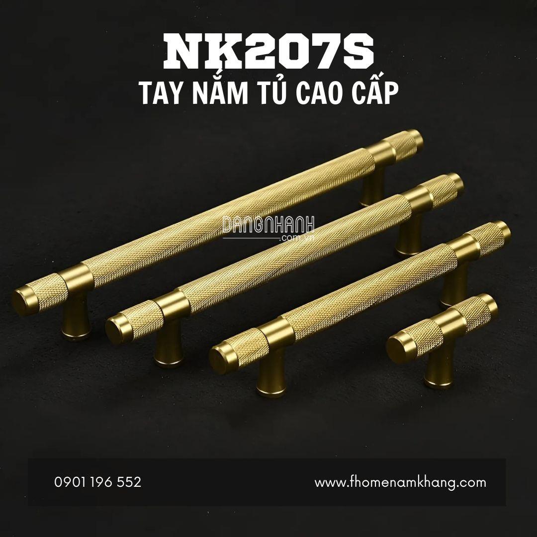 Tay nắm tủ thanh tròn tân cổ điển NK207S | Zalo 0901 196 552