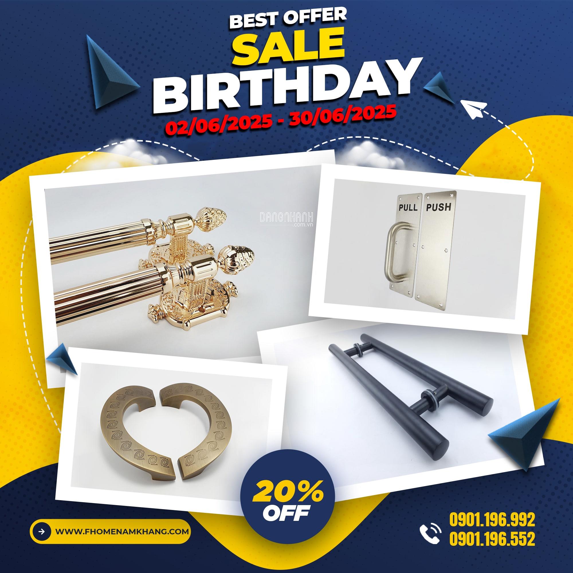 Birthday Sale FHOMENAMKHANG – Ưu đãi tưng bừng
