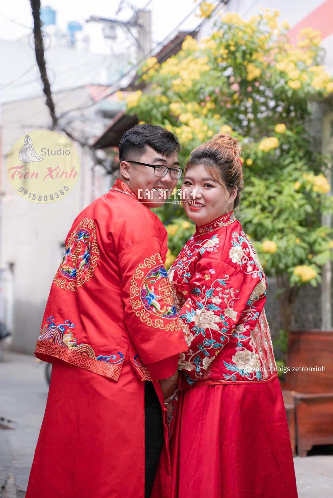 Hỷ phục ngoại cỡ cho dâu rễ big size tại tròn xinh