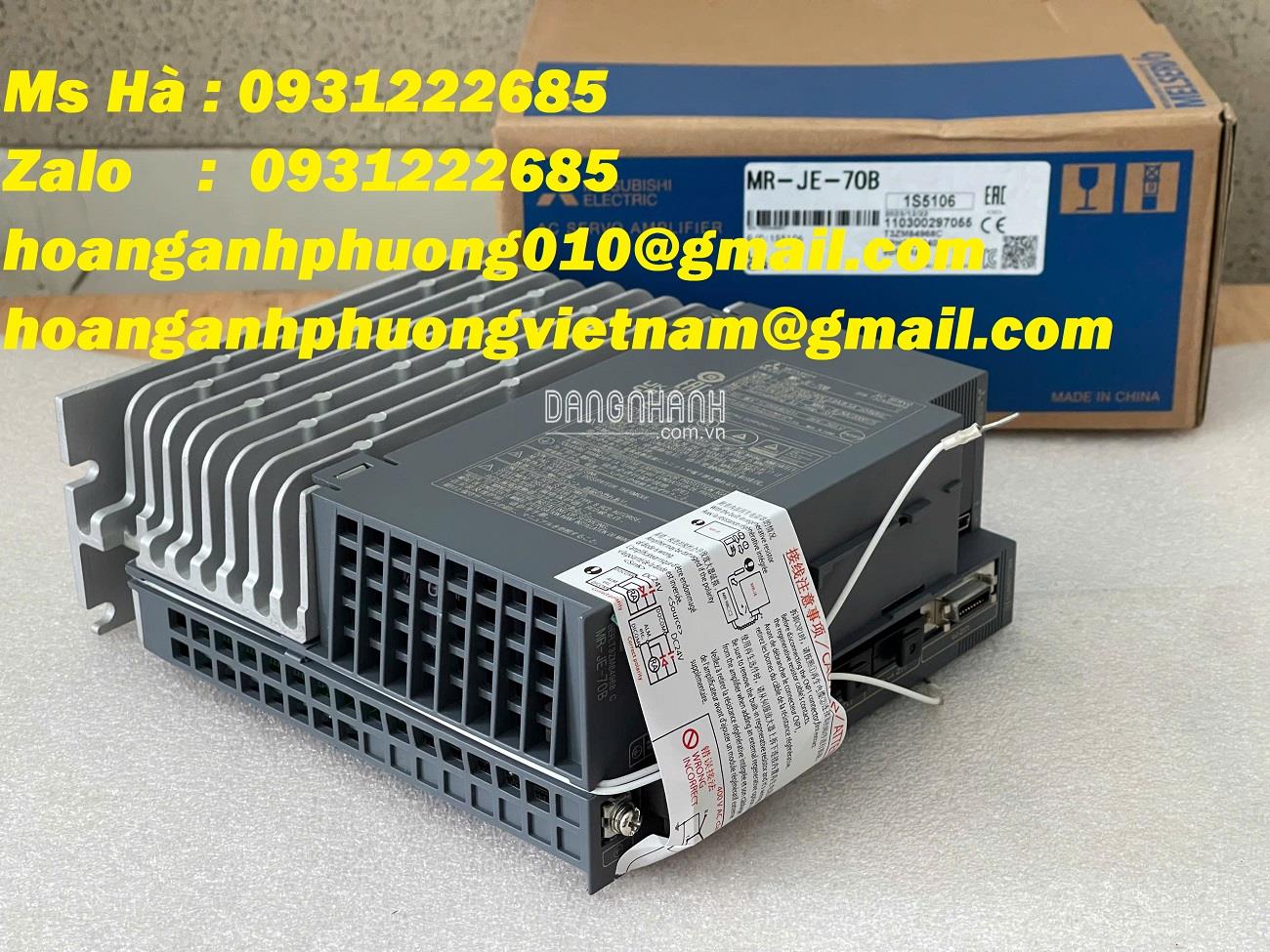 Thiết bị điện - Mitsubishi MR-JE-70B servo - dòng điều khiển 