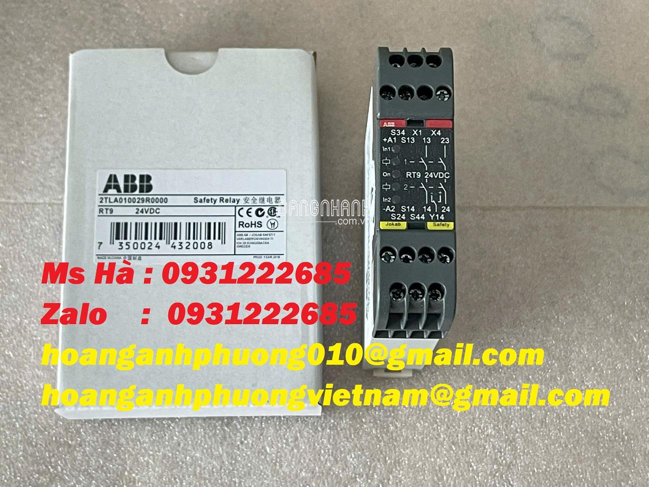 Giá tốt | Rờ le an toàn RT9 hãng ABB 2TLA010029R0000 