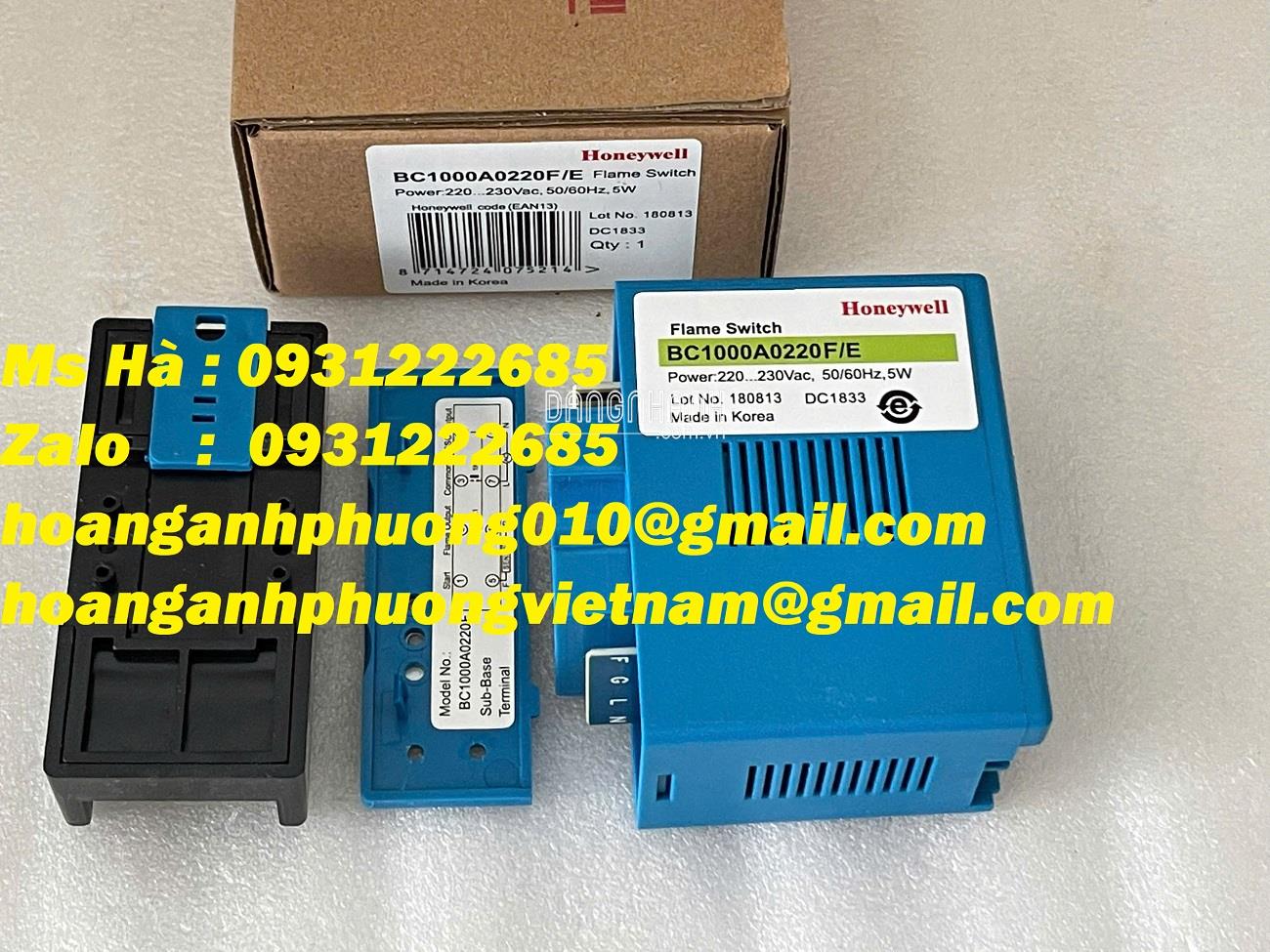 Hàng mới - Công tắc ngọn lửa BC1000A0220F/E honeywell