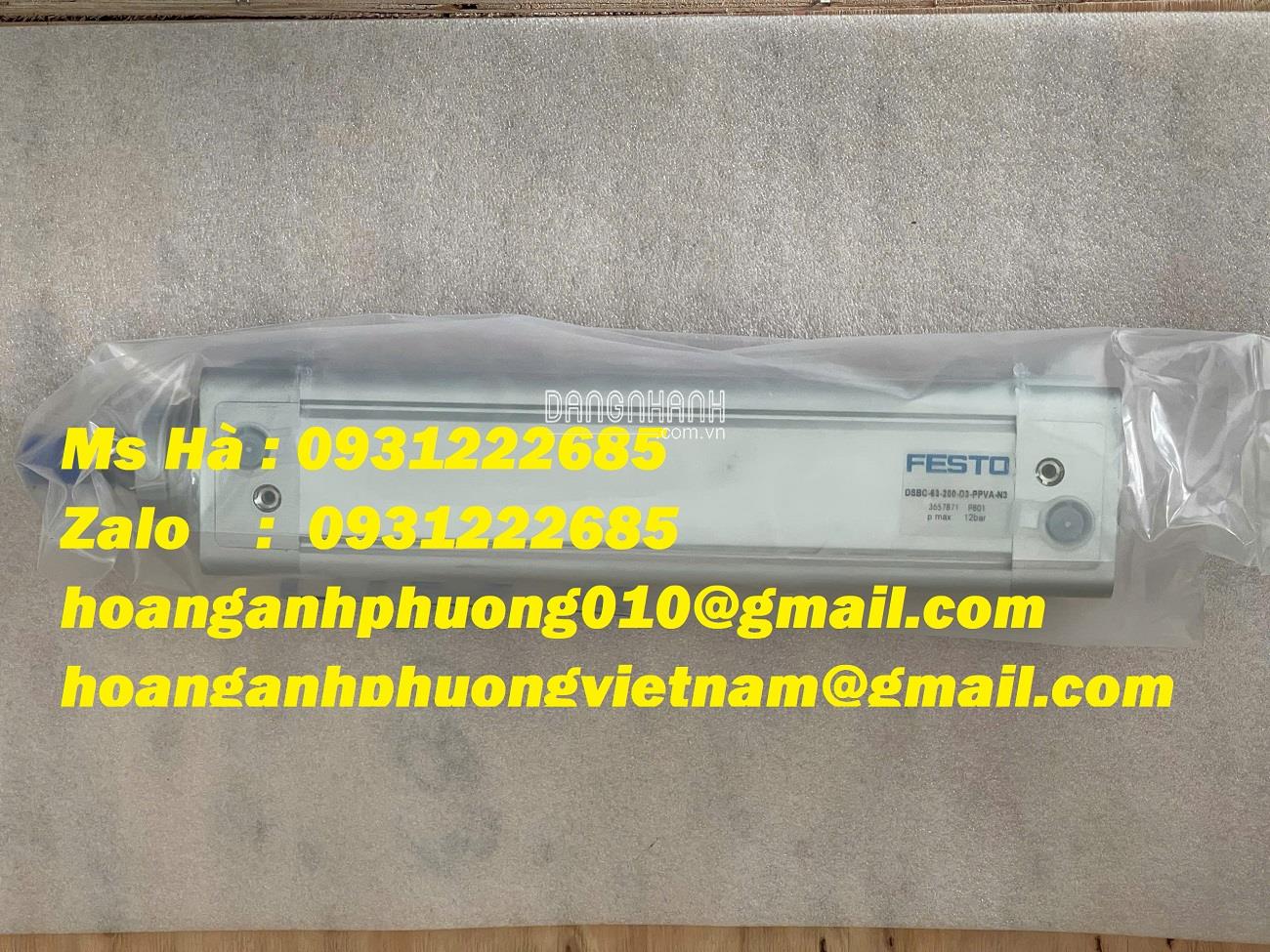 Chính hiệu - Xi lanh khí nén DSBC-63-200-D3-PPVA-N3 Festo 