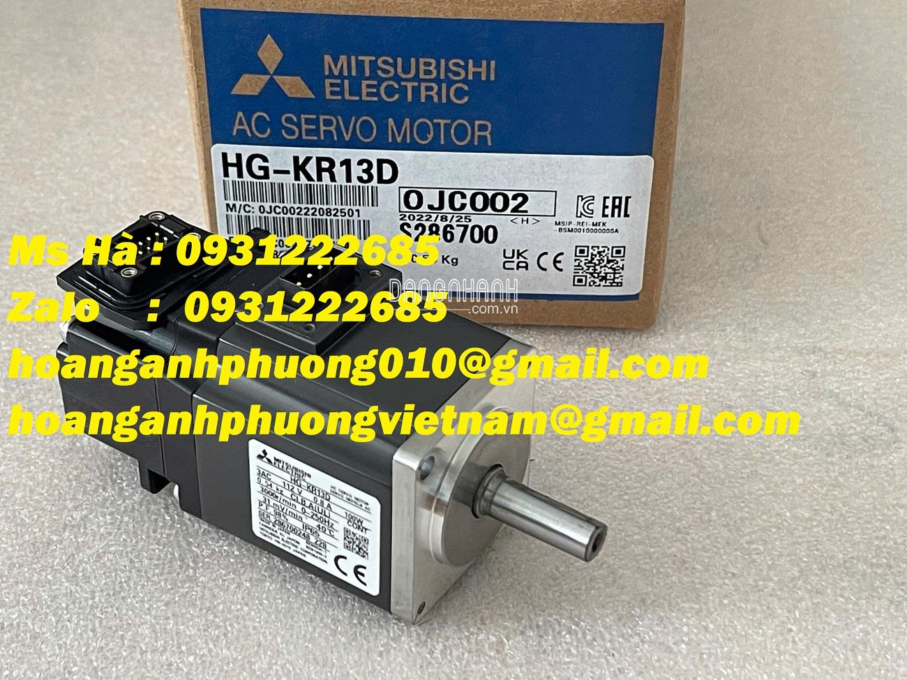 Bình Dương - Ac servo motor HG-KR13D mitsubishi 100W