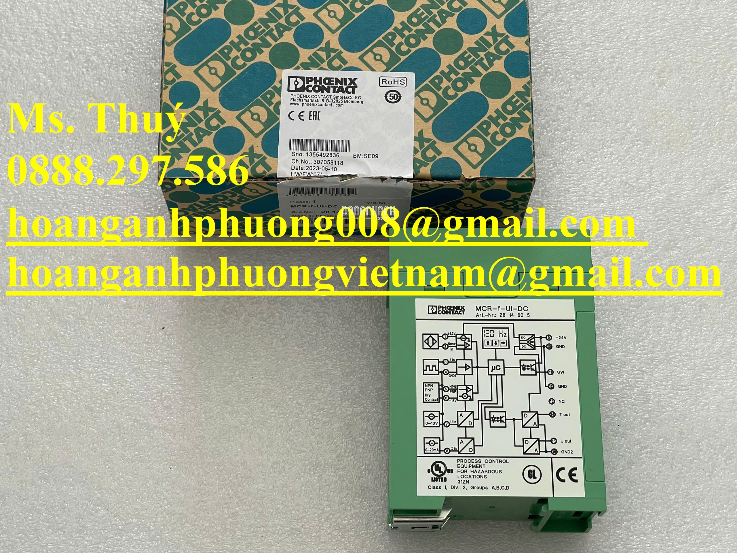Bộ chuyển đổi Phoenix Contact MCR-f-UI-DC - Thiết bị giá tốt
